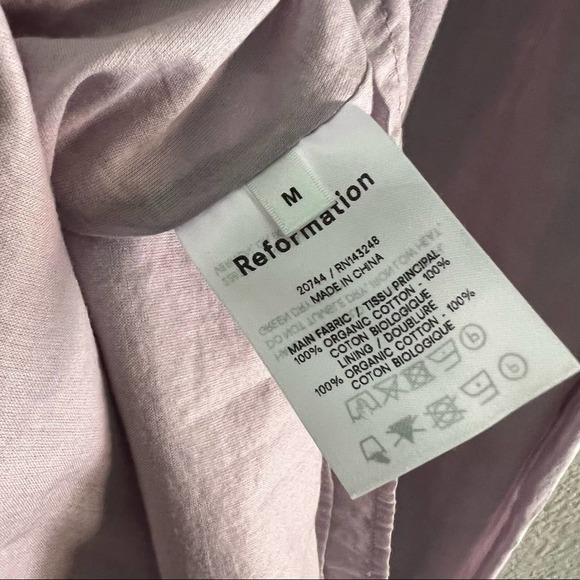 Reformation Noreen Dress - Sweat Pea Size Medium B1846 - Picture 8 of 8